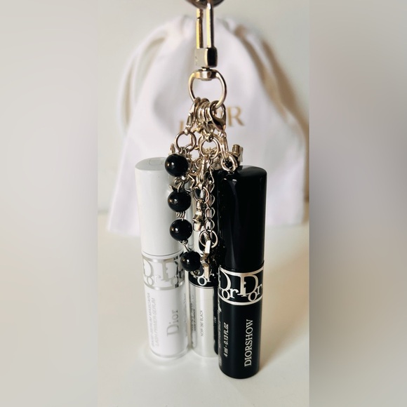 Dior Set of 2 Mini Mascara Keyfob Bag Charm Diorshow + Iconic Overcurl - Picture 5 of 15